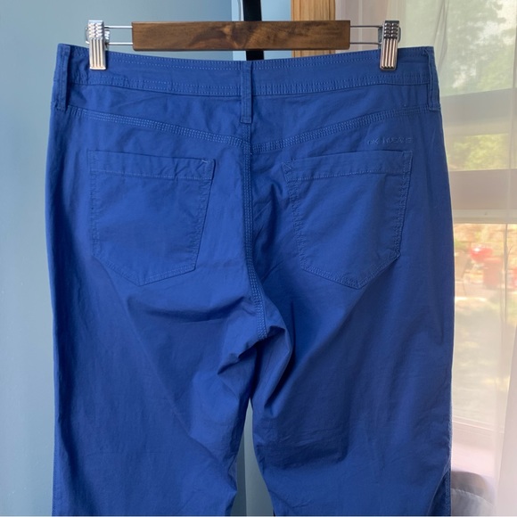 DKNY Royal Blue Cropped Pants with Tie Cuffs - Picture 5 of 6